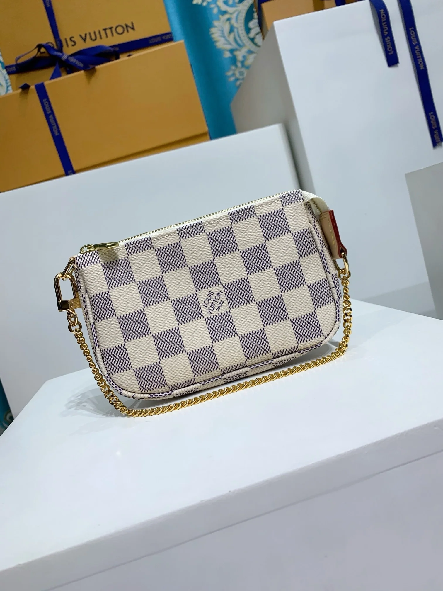 Pochette Mini Accessories - Real Leather & Coated Canvas