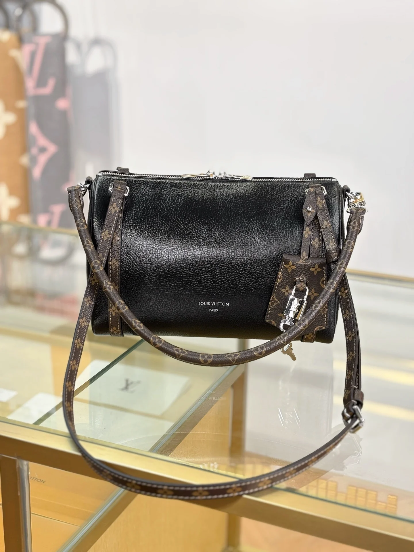 Premium Real Leather Express Bag – 26x17x13 cm with Full Packaging