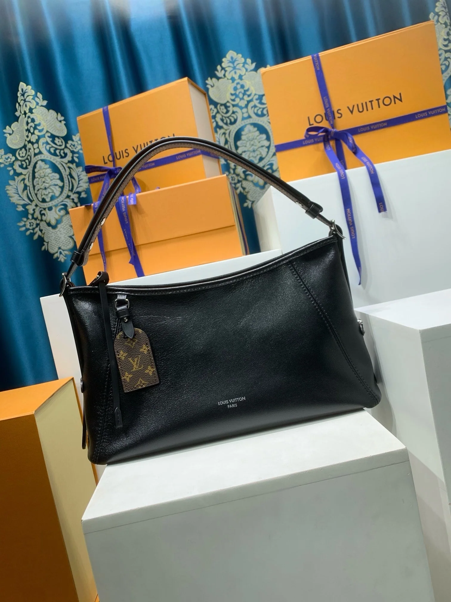 East West Carryall - Real Leather & Coated Canvas