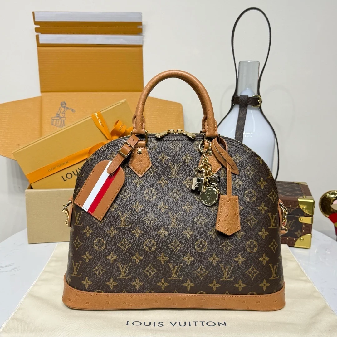 Alma Soft Real Leather Tote Bag - 37cm x 25cm x 16cm