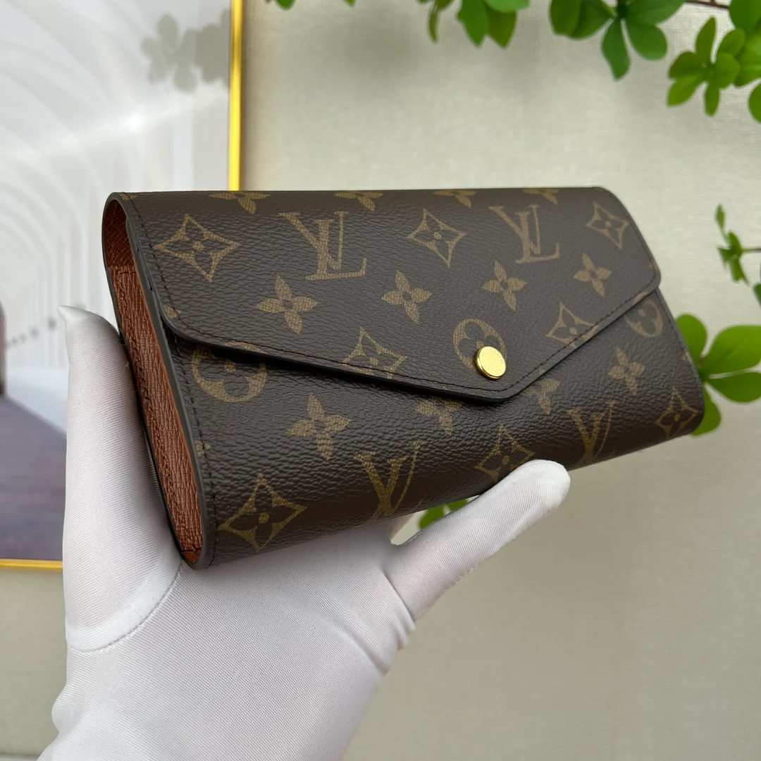 Brown Louis Vuitton Leather Wallet