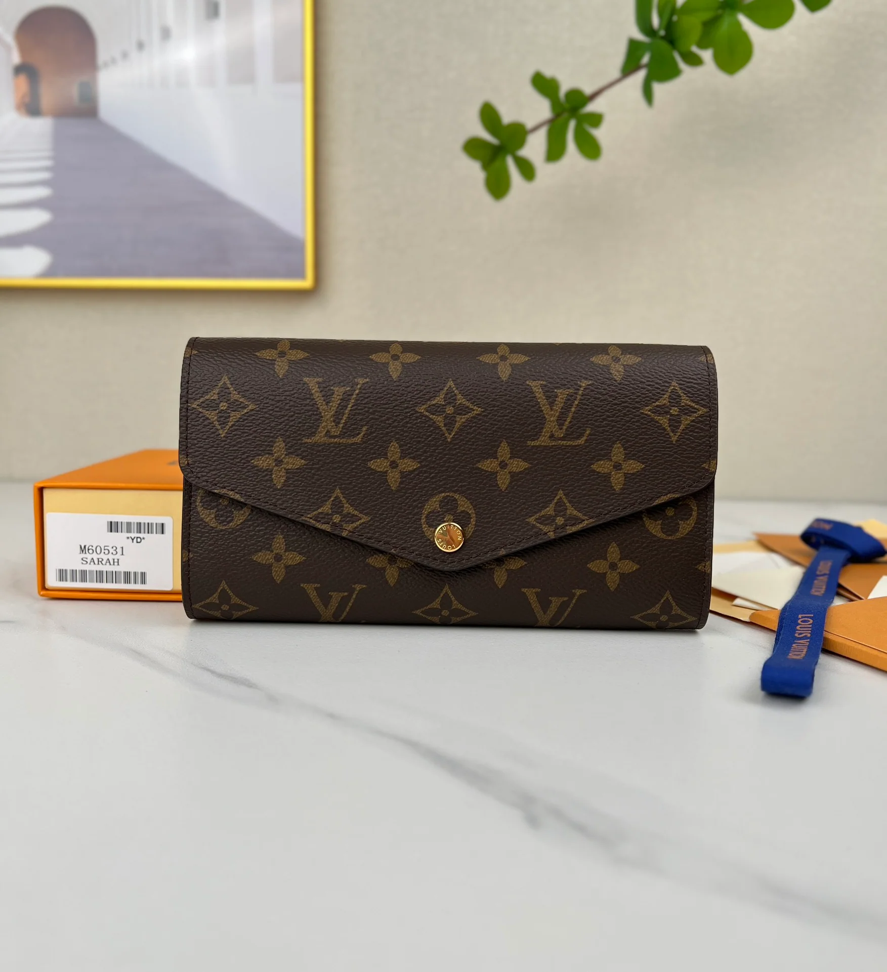 Brown Louis Vuitton Leather Wallet